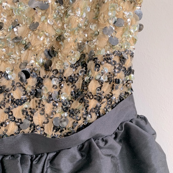 Marciano Beaded Sequin Cocktail Dress - Picture 3 of 4